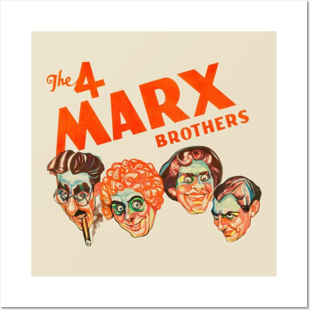 The 4 Marx Brothers Wall Art by darklordpug